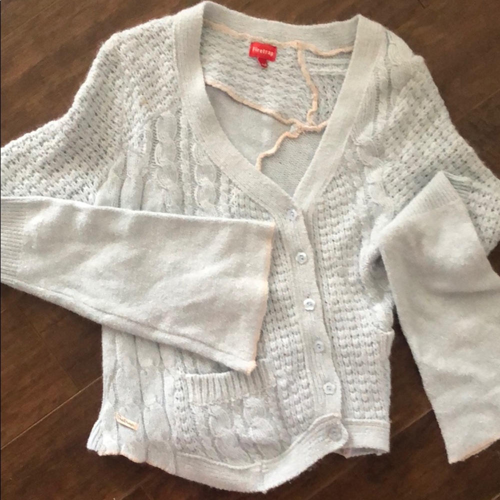 Asymmetric Pale Blue Sweater